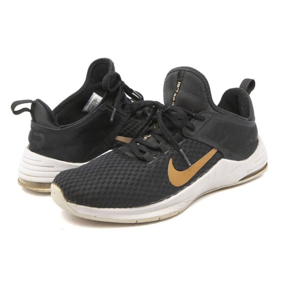 Nike Air Max Bella TR 2  Running Shoes Black Gold Sneakers Trainers Lightweight - Picture 1 of 10